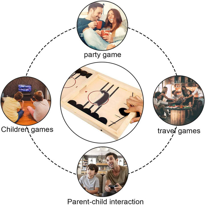 Wooden Sling Hockey Board Game