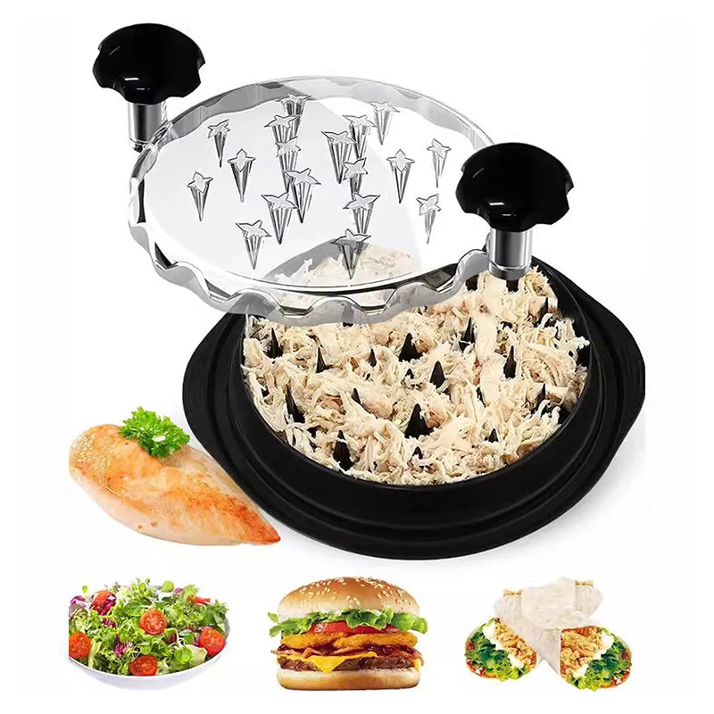 Chicken Shredder Tool Meat Breast Shredding Separation Mincing Grinder Machine with Lid for Shredding Chicken Pork Beef